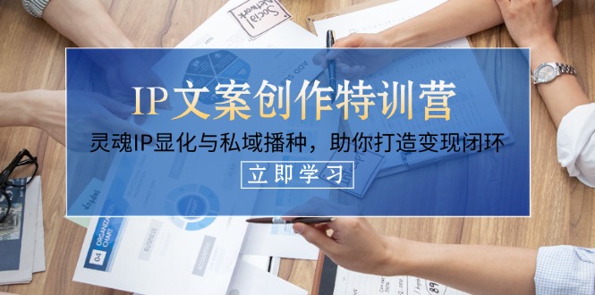 （14330期）IP文案创作特训营，灵魂IP显化与私域播种，助你打造变现闭环（14节课）-灯任务