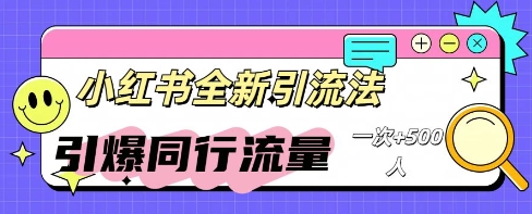 小红书群聊引流:同行流量引爆计划-灯任务