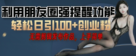 利用微信朋友圈小红点功能引流，精准创业粉丝-灯任务