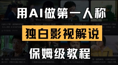 用AI做第一人称独白影视解说,手把手教学,保姆级教程-灯任务