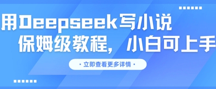 用Deepseek写小说,保姆级教程,小白可实操-灯任务